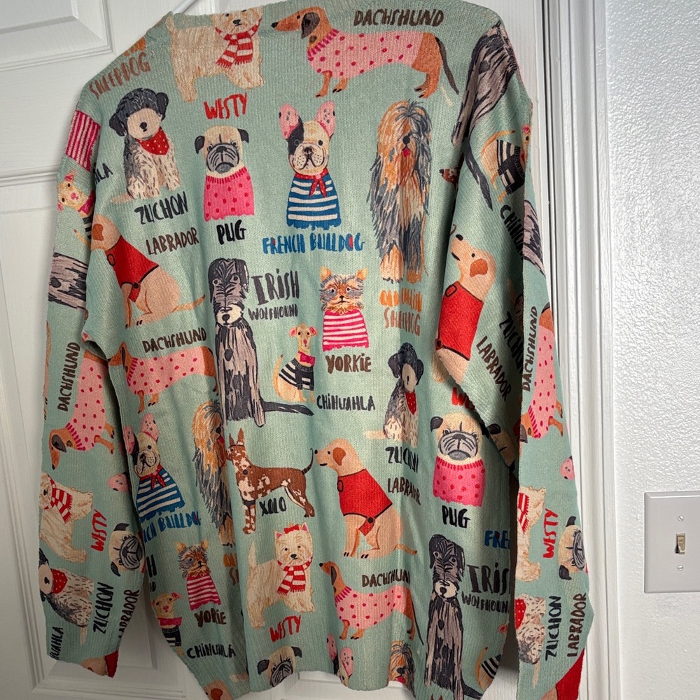 Dog Print Women's Top - Picture 12 of 13